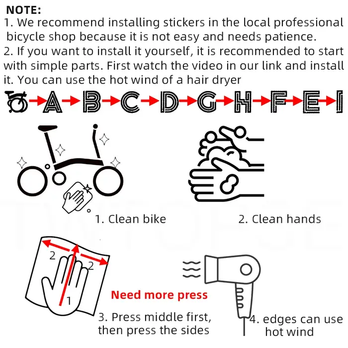 TWTOPSE – Film de Protection pour vélo pliant Brompton
