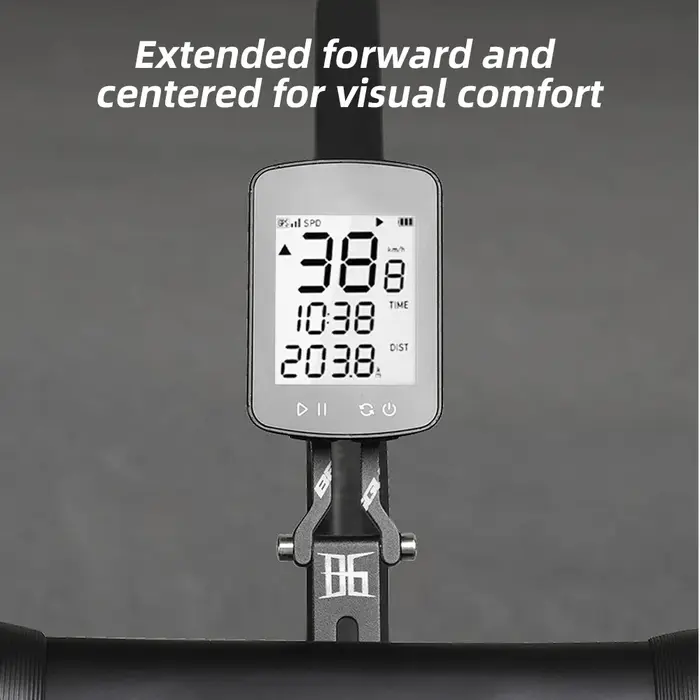 Support d'ordinateur de vélo réglable à l'avant, guidon intégré