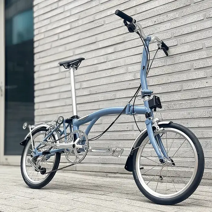 Aceoffix rétro gauche pédale à dégagement rapide pour vélo pliant brompton corps en alliage d'aluminium arbre en acier au chrome molybdène