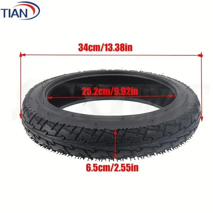 Pour vélo électrique remplacer pneu Tubeless résistant à l'usure E pièces de Scooter