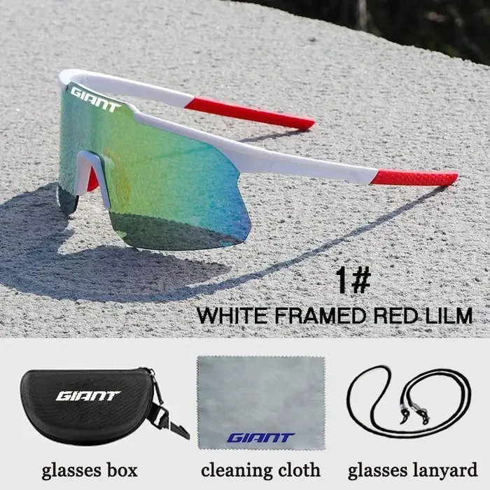 Lunettes de cyclisme géantes 2026, protection UV400, anti-buée, lunettes de soleil sport pour hommes