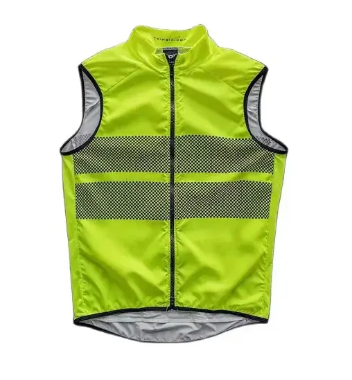 Le nouveau gilet de cyclisme sur route ultra-fin coupe-vent avec recharge intégrée peut être personnalisé gratuitement