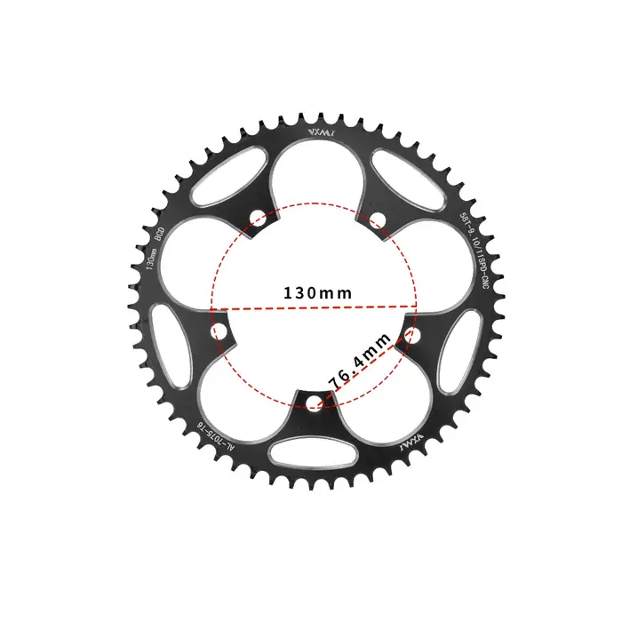 Pignon large étroit pour vélo de route 130BCD rond 38T 40T 42T 44T 46T 48T 50T 52T 54 56T 58T 60 pou