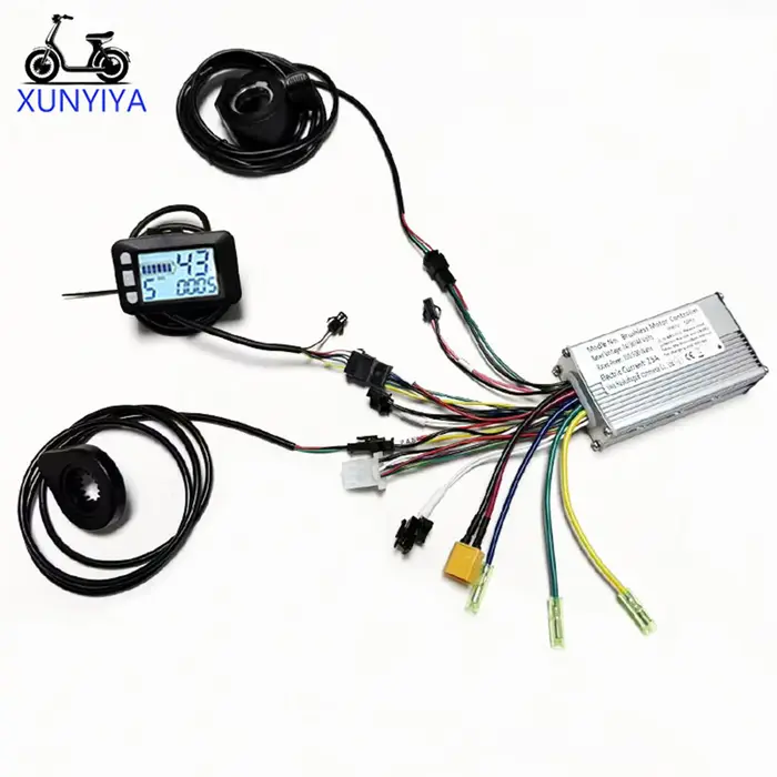 Contrôleur de moteur sans balais pour vélo électrique 25A 24V/36V/48V 350W-500W avec accélérateur P.A.S