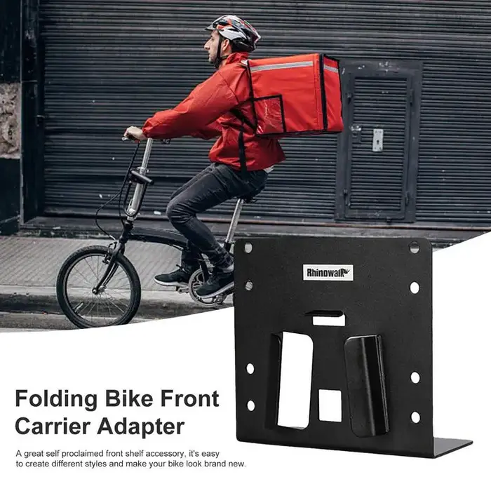 Sac adaptateur avant de vélo pliable en aluminium pour Bromptons