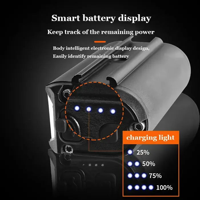 1800LM 3 Led vtt vélo lumières 2000MAH Rechargeable