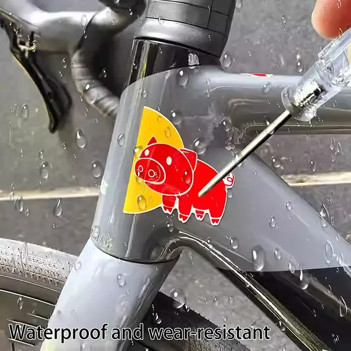 Autocollants amusants pour Tube de tête de vélo