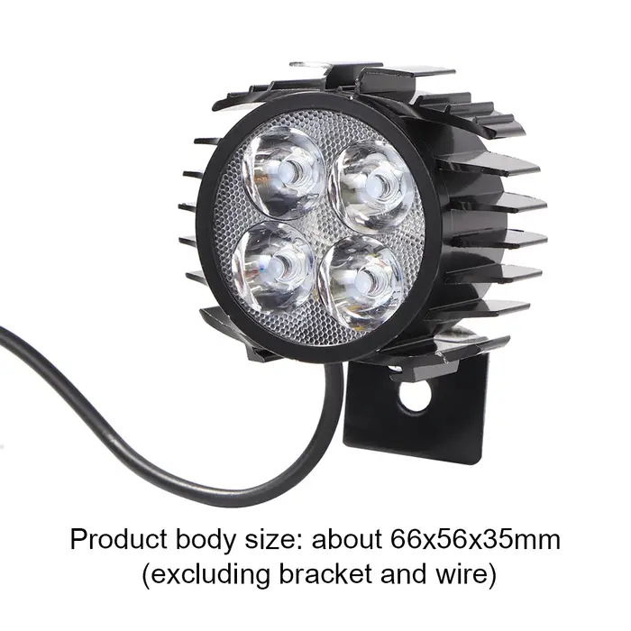 Lumière de vélo LED lampe de klaxon