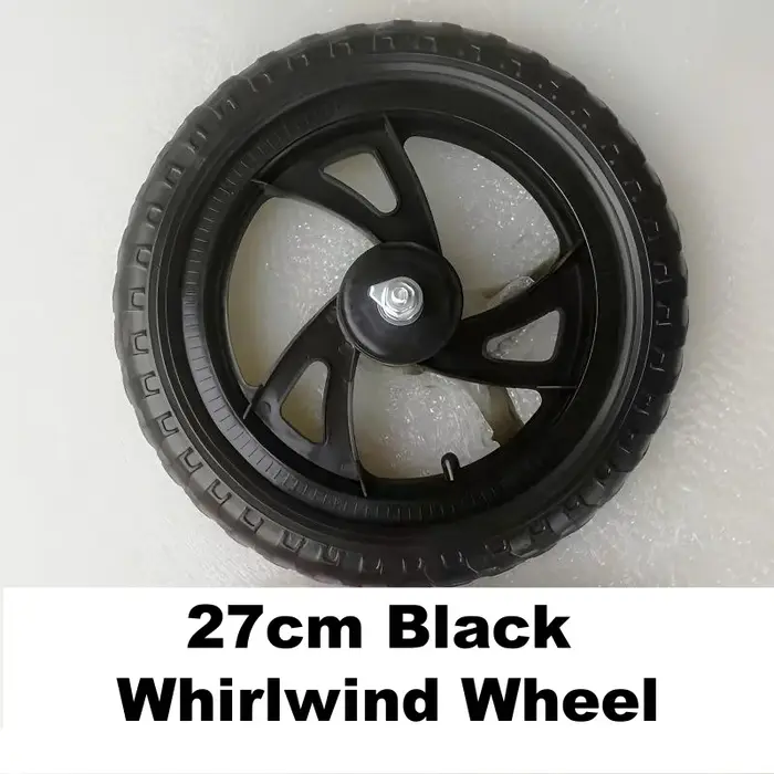 Roue en plastique de 12 pouces pour vélo d'équilibre, roue en mousse avant et arrière de 27 cm, roue
