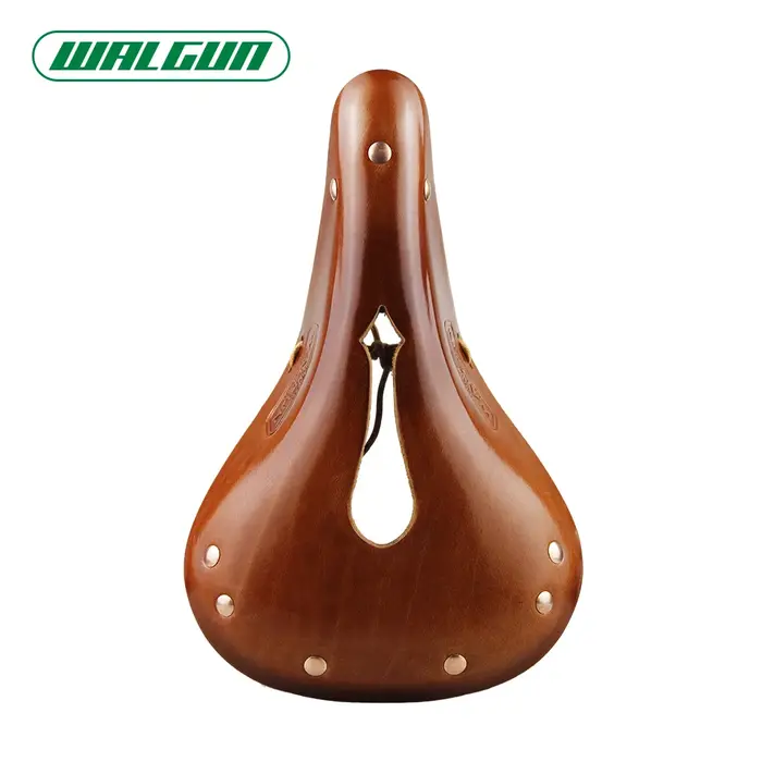 Selle de vélo WALGUN, selle en cuir vintage artisanale, alliant confort et esthétique, accessoires e
