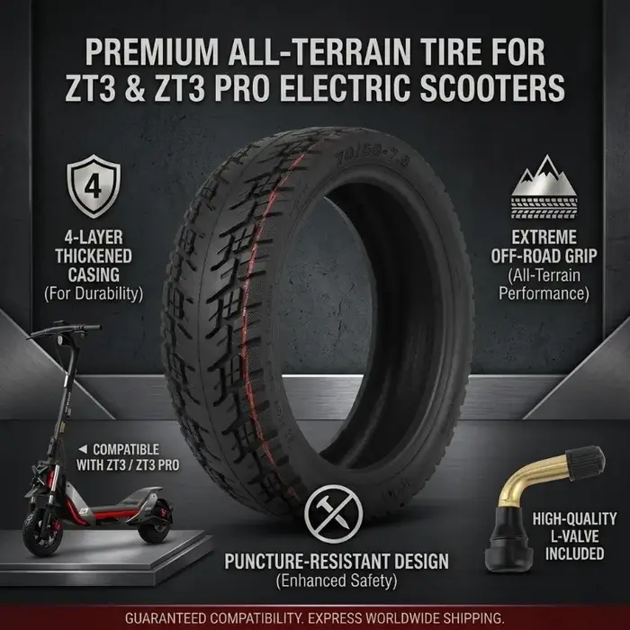 Pneu tubeless tout-terrain 70/60-7.5 pour ZT3 ZT3 Pro