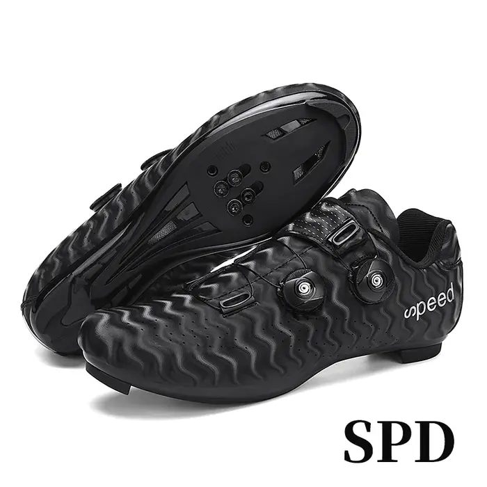 Nouvelles chaussures de cyclisme sur route pour hommes, chaussures de compétition de cyclisme à bloc