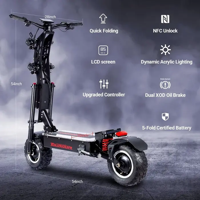 Livraison ponctuelle européenne scooter électrique tout-terrain de plage de 14 pouces avec mini