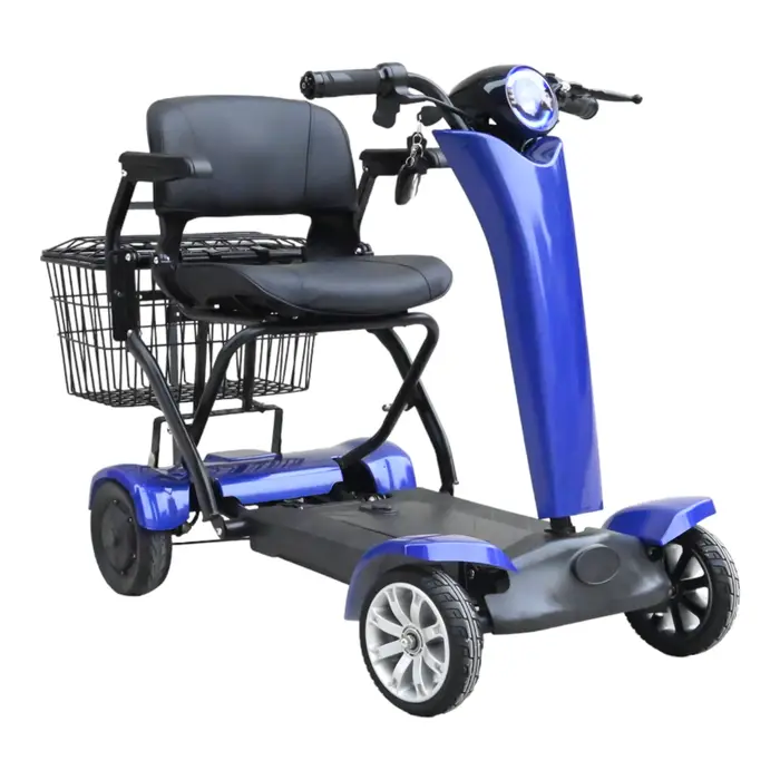 Trottinette Électrique Pliable existent à 4 Roues pour Adulte, avec Siège, 500W, 36V, pour Personnes Âgées, Batterie Parfaite