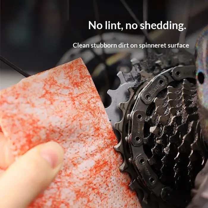 Lingettes de nettoyage de chaîne de vélo réutilisables