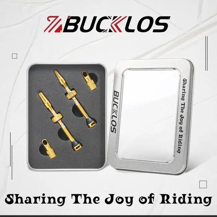 BUCKLOS – Valve de jante de vélo Tubeless 40/44/55/60/65/80/100mm F/V