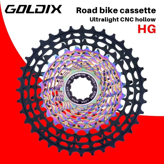 GOLDIX-Roue libre ultralégère pour vélo de route, structure HG, matériau en alliage d'aluminium, gra