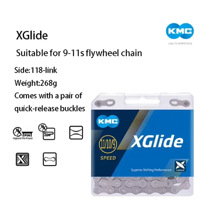KMC eGlide\xGlide Chaîne de vélo électrique 9-10 vitesses