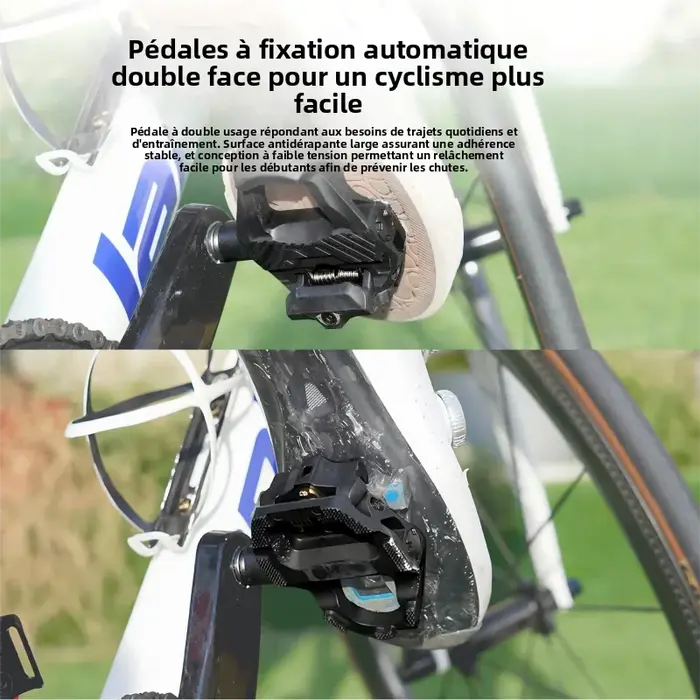 Pédales de vélo sans clip double face THINVIK SPD-SL