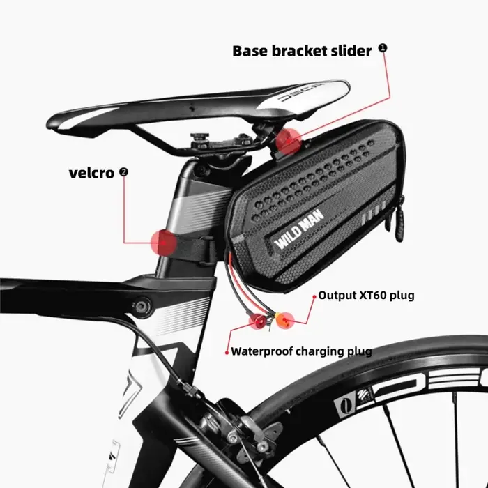 Batterie de vélo électrique 60V 52V 48V 36V 10Ah 12Ah