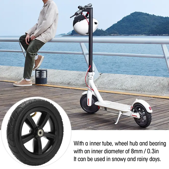 Roue pneumatique avec chambre à air pour scooter électrique