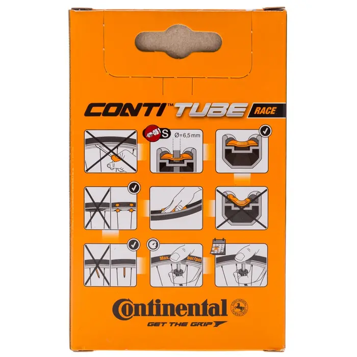 Chambre à air de vélo de route Continental CONTI RACE 700C 700 × 23C 700 × 25C 700x28C 700x32C 42mm/60mm/80mm