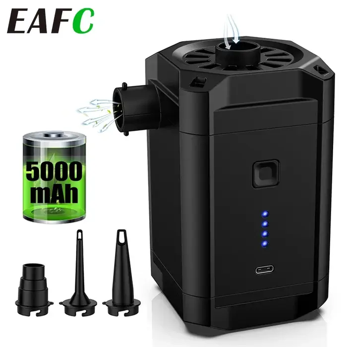 Pompe à Air électrique, gonfleur, compresseur d'air, batterie Rechargeable, Portable pour matelas de