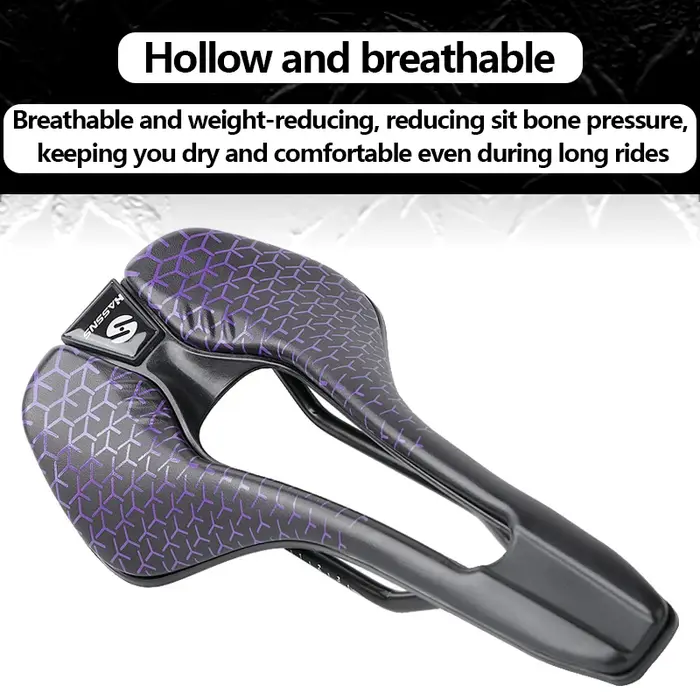 Selle de vélo en cuir HASSNS 145 mm