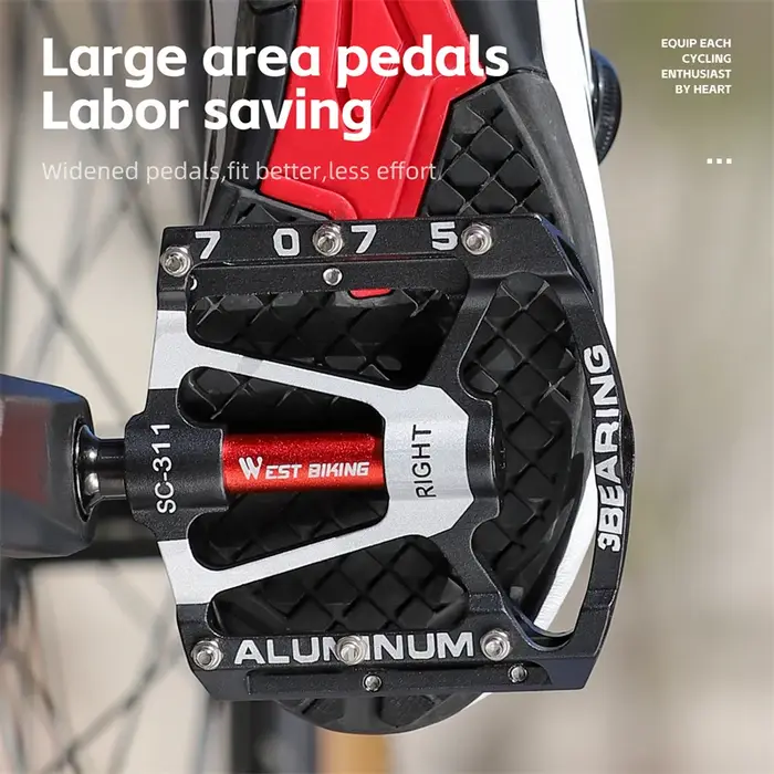 Pédales de vélo en alliage d'aluminium CNC 7075