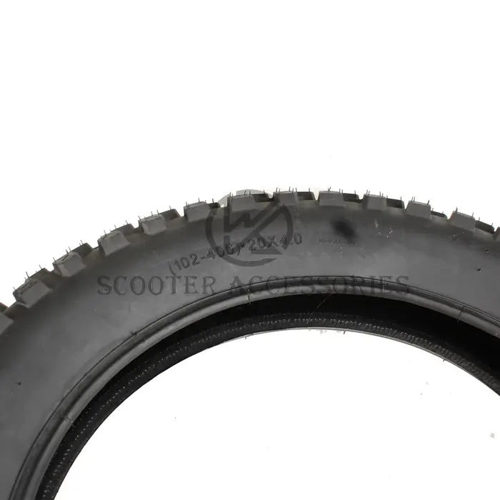 Pneu de vélo gros pneu 20x4.0 blanc pour VTT et vélo électrique fat bike version améliorée montagne sport aventure