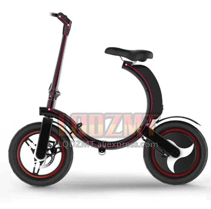 14 pouces 450W vélo pliant électrique tout-terrain ATV pliable longue portée sécurité batterie puissante