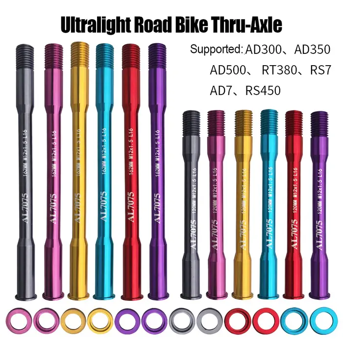 Kit d'axe traversant pour vélo de route en alliage d'aluminium ultra-léger