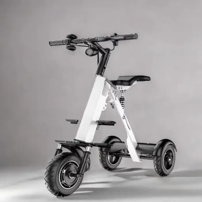 Nouveau Scooter électrique adulte pliant à 3 roues avec siège 36V 350W Tricycle