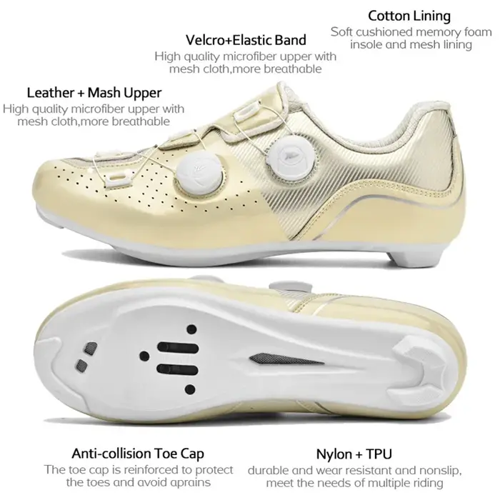 Chaussures de cyclisme professionnelles vtt grande taille 37-48 Spd hommes