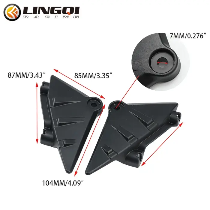 LINGQI Ebike batterie couvercle inférieur panneau latéral Protection garde-boue en plastique pour Ultra abeille Ultrabee vélos électriques Pit Dirt Bike