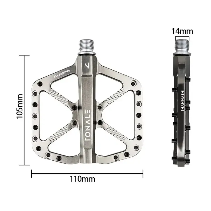 Pédale de vélo VTT en titane antidérapante CNC 3 roulements en alliage d'aluminium Pédales