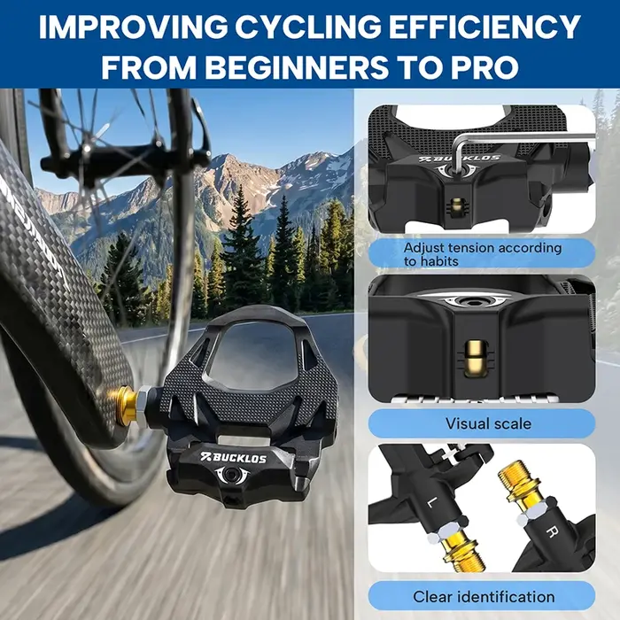 Pédales de vélo de route BUCKLOS