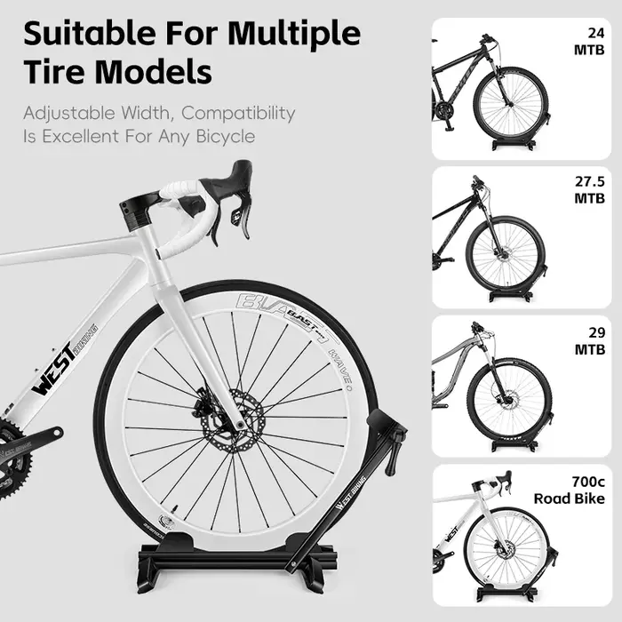 Support de stationnement pour vélo à double poteau WEST BIKING