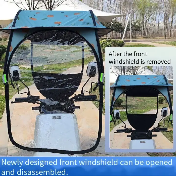 Pare-soleil universel coupe-vent et imperméable pour vélo électrique