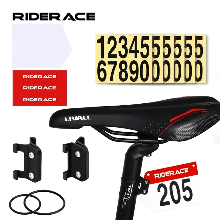 Support de plaque d'immatriculation de course de Triathlon de vélo