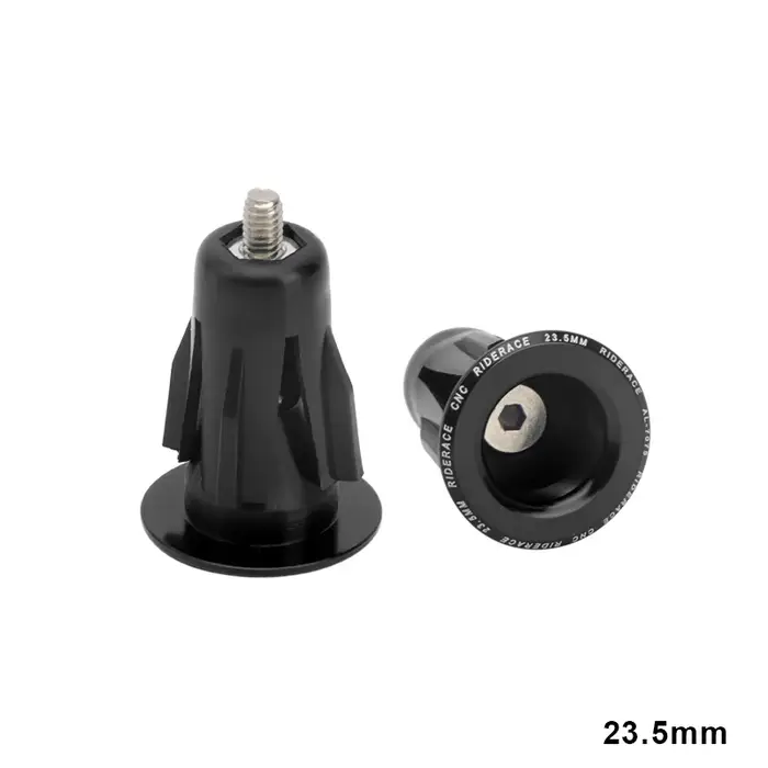 RIDERACE poignée de vélo embout de guidon 23.5MM en alliage d'aluminium route cyclisme poignées de barre bouchons