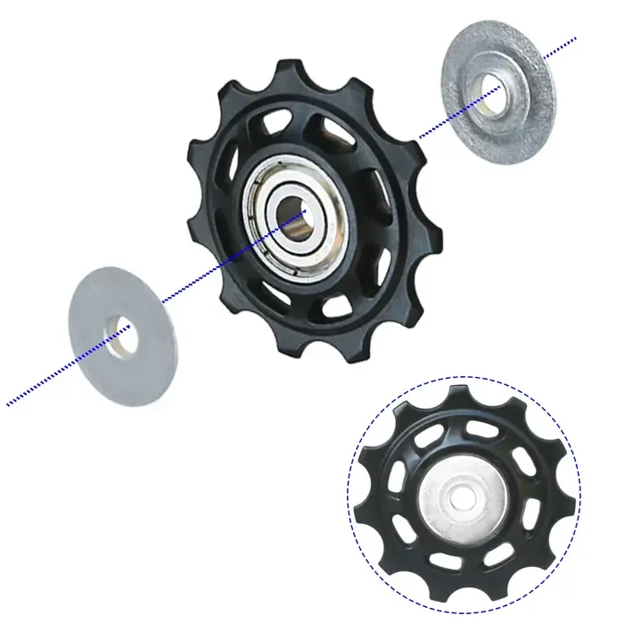 11T 12T 13T 14T roulement vtt vélo roue de guidage arrière
