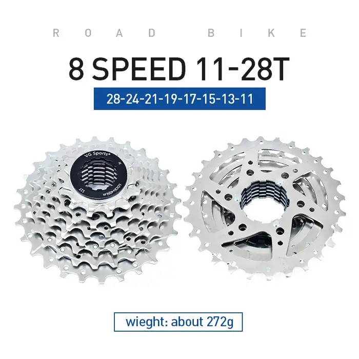 VG Sports 8 9 10 11 vitesses Velocidade vélo de route roue libre vélo de route Cassette 8v 9v 10v 11