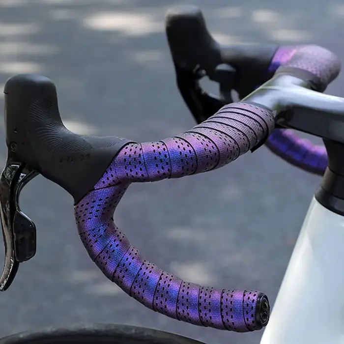 Ruban de guidon de vélo en silicone antidérapant et antichoc
