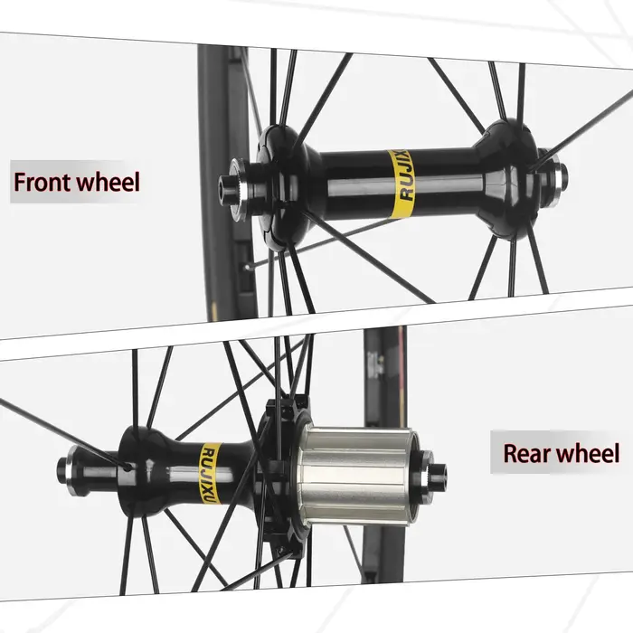 Jeu de roues de vélo de route 700C ultra-léger, hauteur de cadre 50 mm, frein V/C, jante en alliage d'aluminium, roues à rayons
