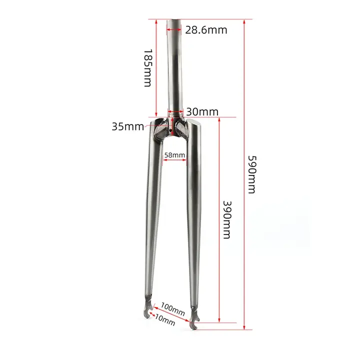 Vélo à vitesses fixes INTRO7, fourche CR-MO, vélo fixie, fourche de cyclisme sur piste