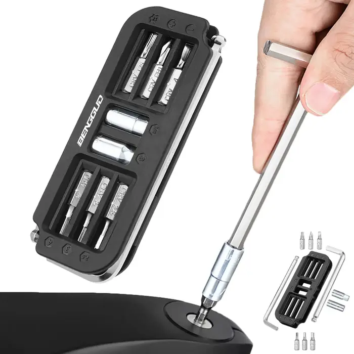 10 en 1 vélo multi-outils en acier cyclisme combinaison outils d'entretien multifonctionnel Portable