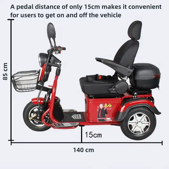 Trottinette de mobilité à 3 roues 600W 60V