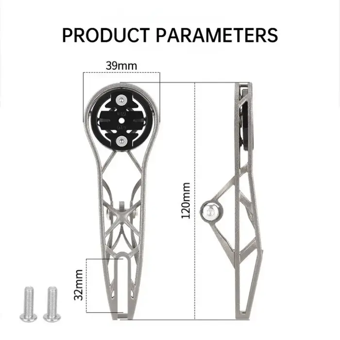 Support de guidon intégré pour ordinateur de vélo en alliage de titane imprimé en 3D