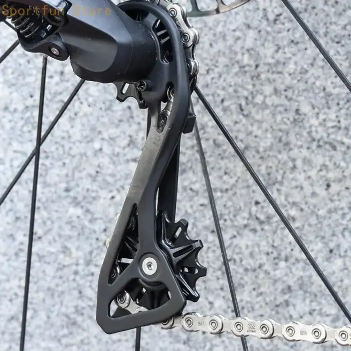 Roue Support chaîne pour l'entretien du vélo, coque métallique avec roulement en céramique forme dent étroite